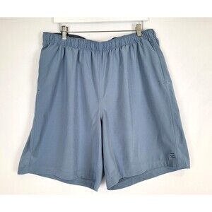 Free Fly Breeze Shorts Mens XXL Blue Performance Training Stretch Pockets